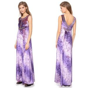 NEW Free People Gorgeous Purple Velvet Maxi Dress